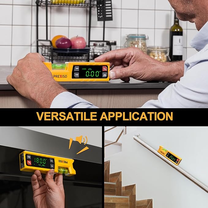 PREXISO Digital Level & Digital Protractor, 7 inch Angle Finder 0-90° & 0-180° - Image 6