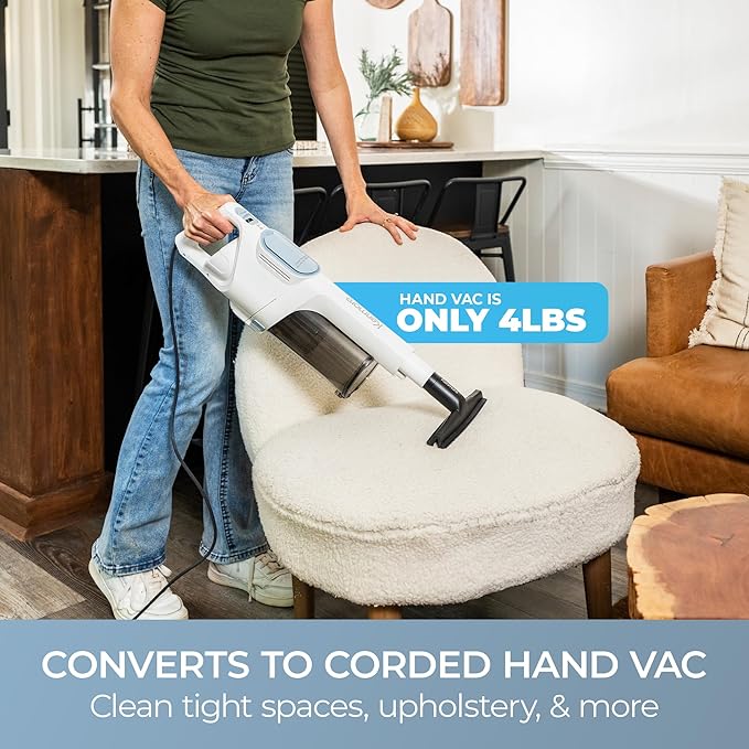 Kenmore CS2015 200 Series Corded Stick Vacuum, Detachable Hand Vac - Image 4
