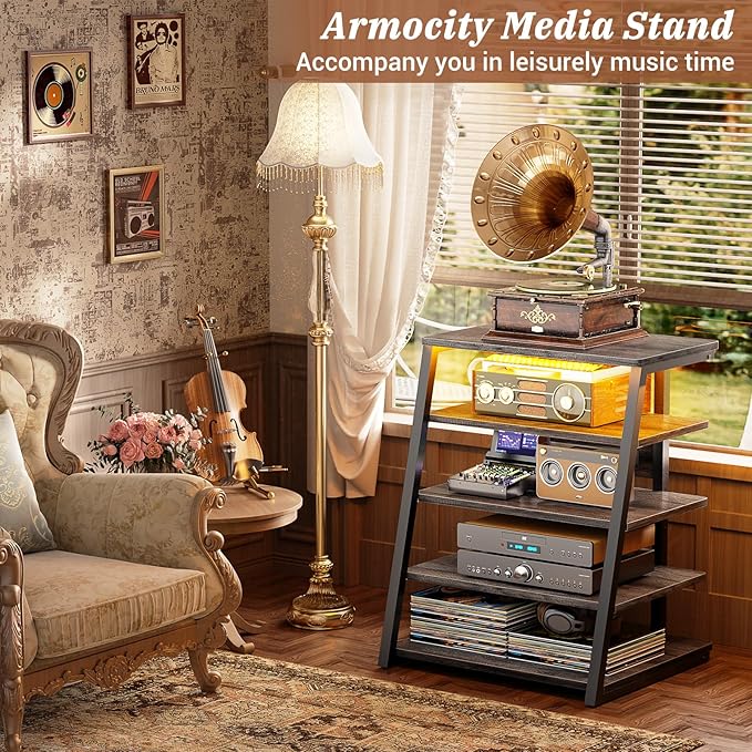 Armocity 5-Tier AV Media Stand - Image 4