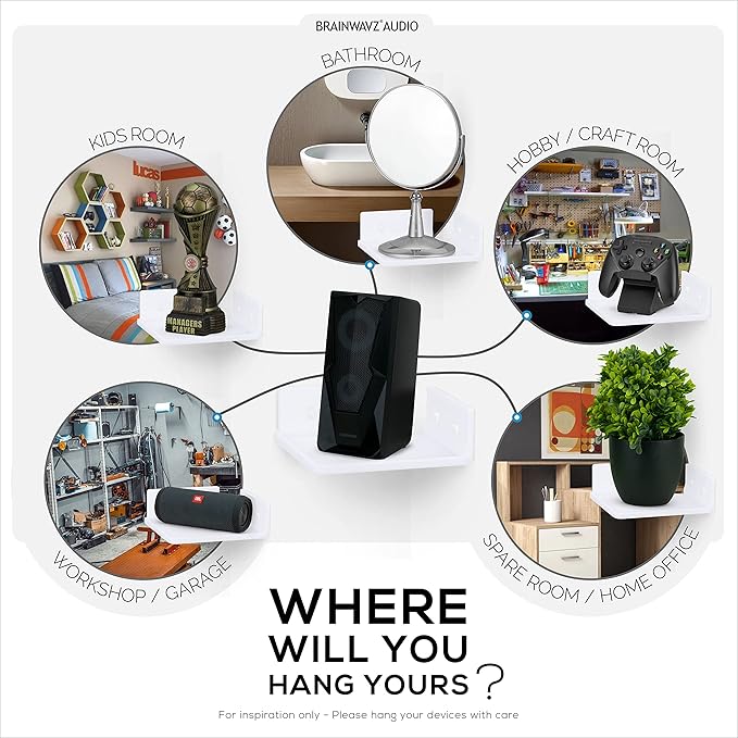 BRAINWAVZ 6.5" Corner Shelf Mount - Image 8