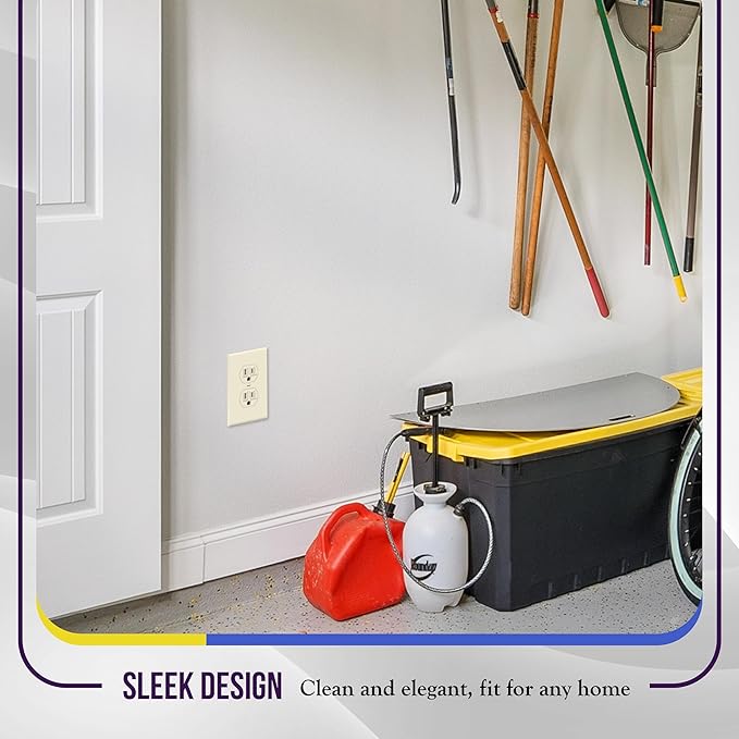 ENERLITES Duplex Receptacle Outlet Wall Plate, Size 1-Gang 4.50" x 2.76" - Image 7