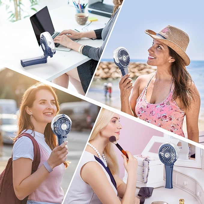 HandFan Upgraded Portable Handheld Misting Fan, Rechargeable Personal Mister Fan - Image 8