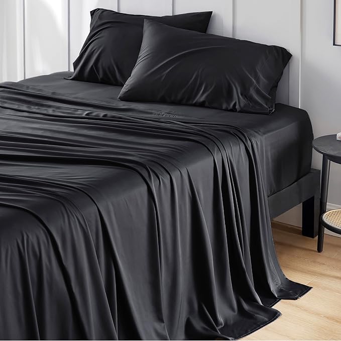 Bedsure King Size Sheet Set, Cooling Sheets King, Rayon Derived from Bamboo - Image 6