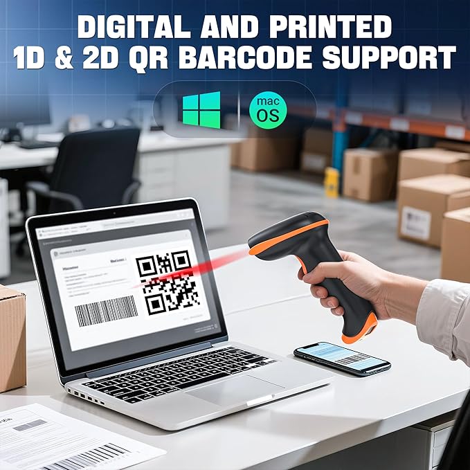Tera 1D 2D QR Barcode Scanner - Image 7