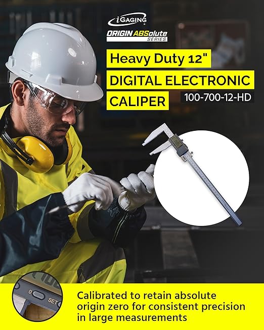 iGAGING Absolute Origin Heavy Duty 12" Digital Caliper, IP54 Electronic - Image 2