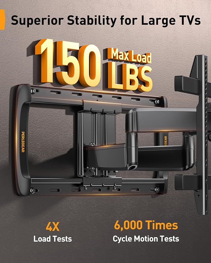 Perlegear Full Motion Sliding TV Wall Mount - Image 5