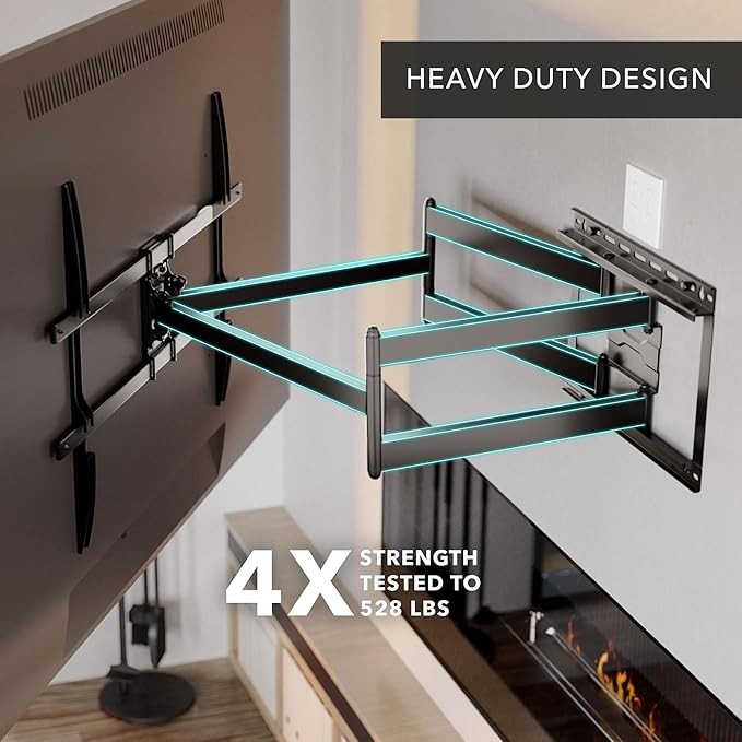 Mount-It! Long Arm Full Motion TV Wall Mount, Extra Long 42.5-Inch Extension - Image 2