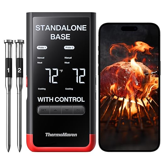 ThermoMaven Smart Bluetooth Wireless Meat Thermometer: Standalone Base by ThermoMaven