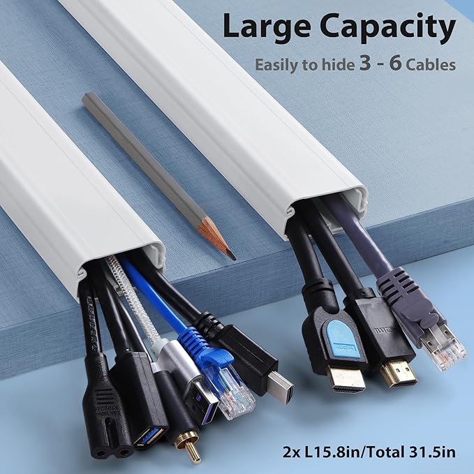 Cord Cover Wall 32in, TV Cord Hider - Image 2