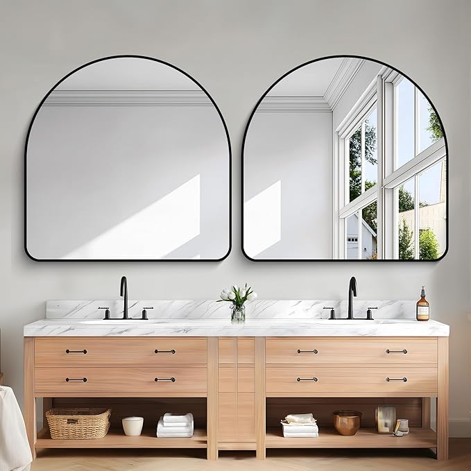 Arched Bathroom Mirror, Wall Mounted Mirror, Living Room, Hanging or Leaning - Image 6