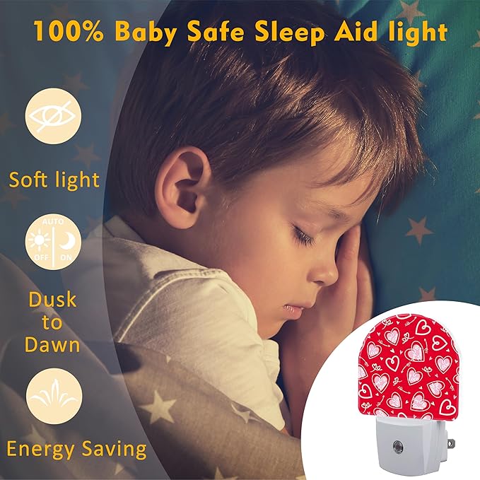 sndheke Valentine's Day Love Words and Arrow Night Light - Image 5