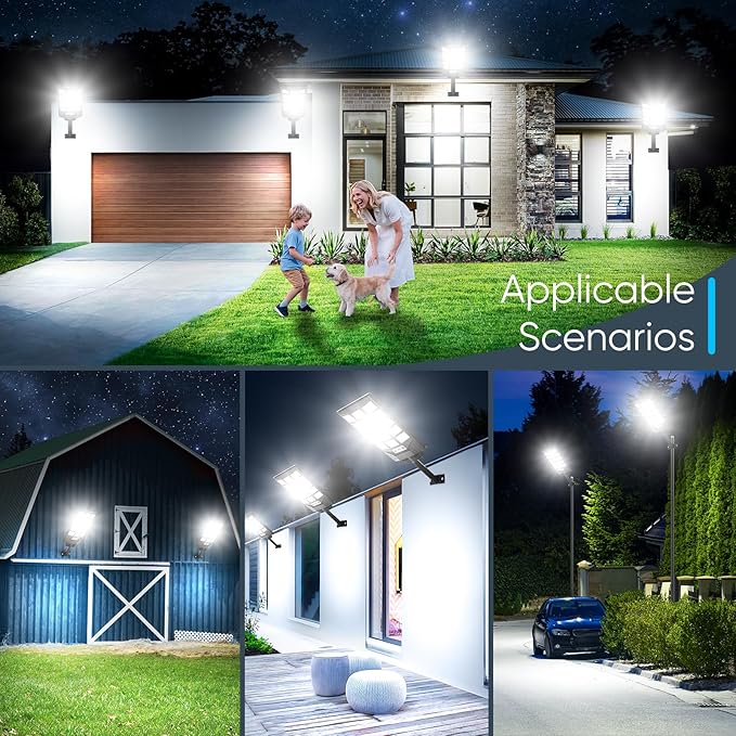 Solar Street Lights Outdoor Waterproof, 30000LM 6500K LED Motion Sensor Lights - Image 7