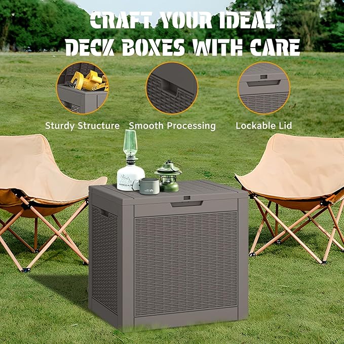 NUNU LAB 30 Gallon Outdoor Storage Box Waterproof, Outside Package Delivery - Image 5