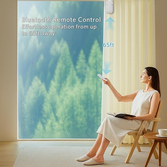 Tripvyantic Automatic Curtain Opener Smart Electric: Remote Control Motorized - Image 4