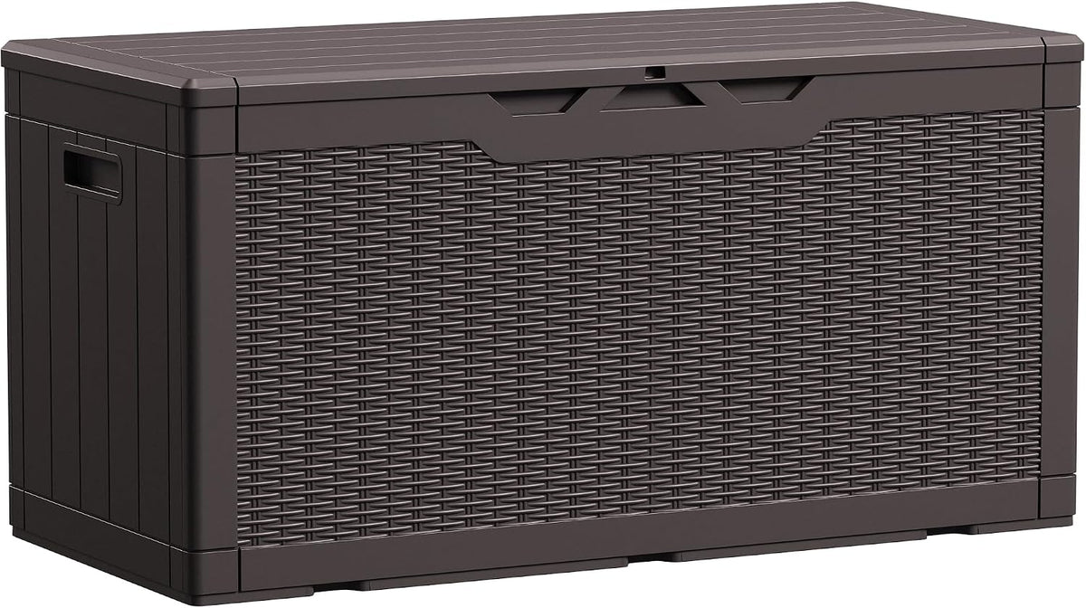 devoko 100 gallon waterproof deck box, resin large, main product view