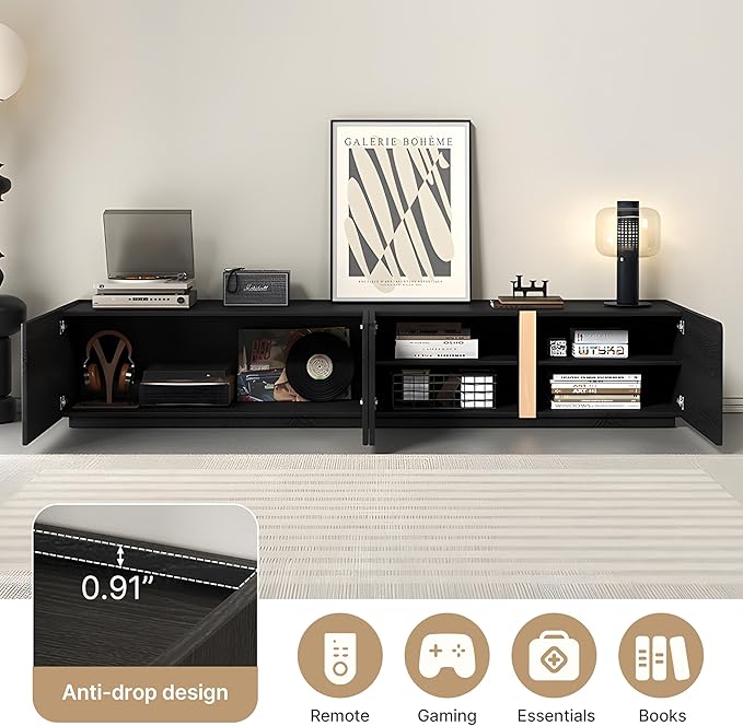 VAFON 78.7" Modern TV Stand Entertainment Center - Image 5