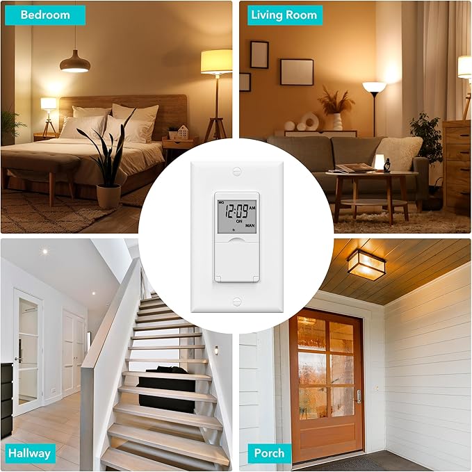 BN-LINK 7 Day Programmable in-Wall Timer Switch - Image 5