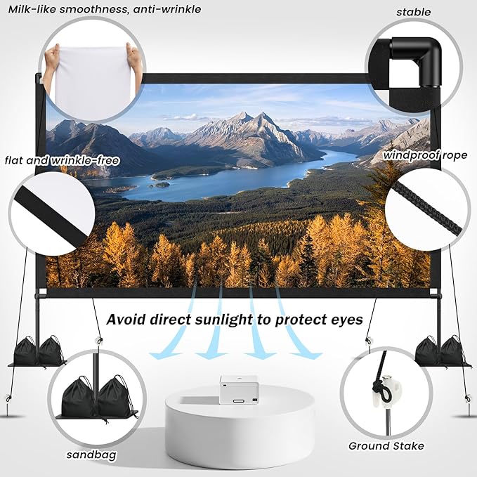 120inch Outdoor Projector Screen - Image 7