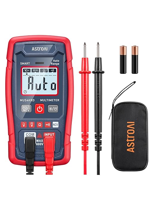 AstroAI Multimeter Tester 4000 Counts, Smart Measuring Mode, Auto-Ranging by AstroAI