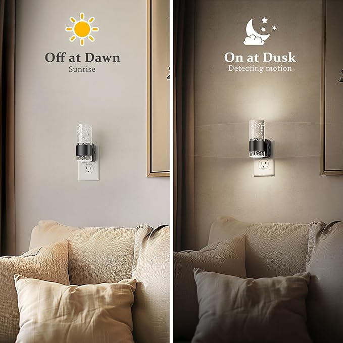 JandCase Night Light, Night Lights Plug into Wall, 2 Pack LED Nightlight - Image 3