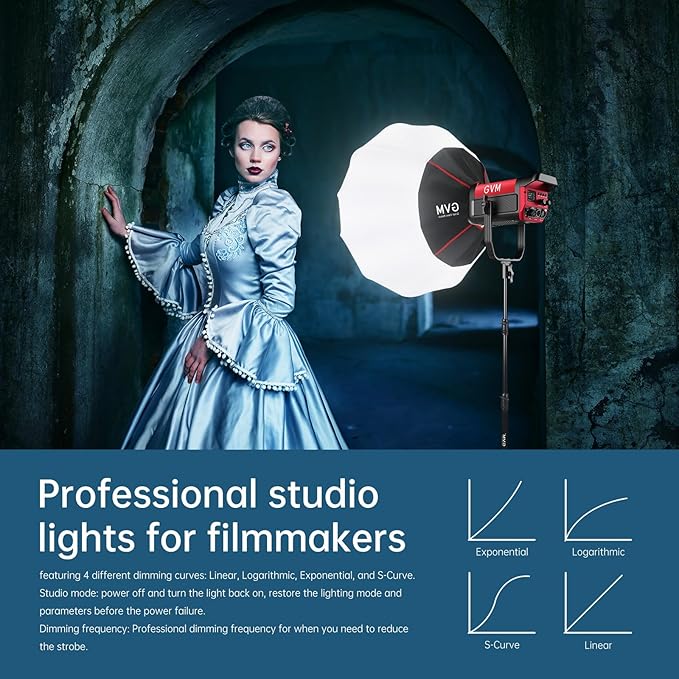 GVM 300W Photography Lighting Bi-Color Video Light - Image 8