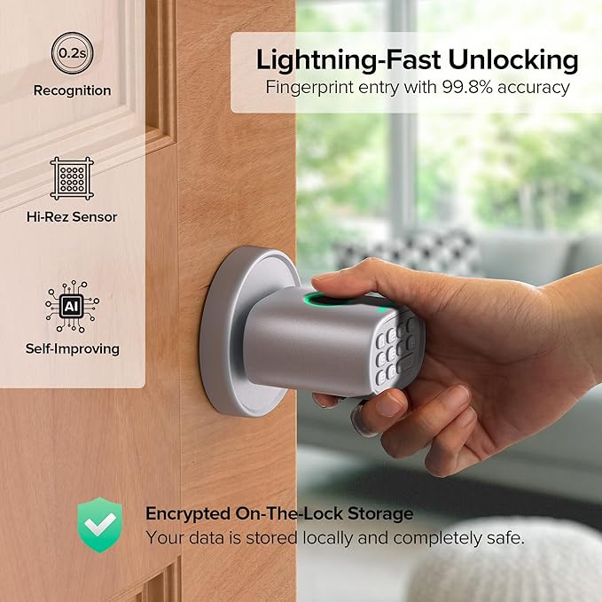 ThorBolt Keyless Entry Door Lock, Fingerprint Door Lock - Image 3