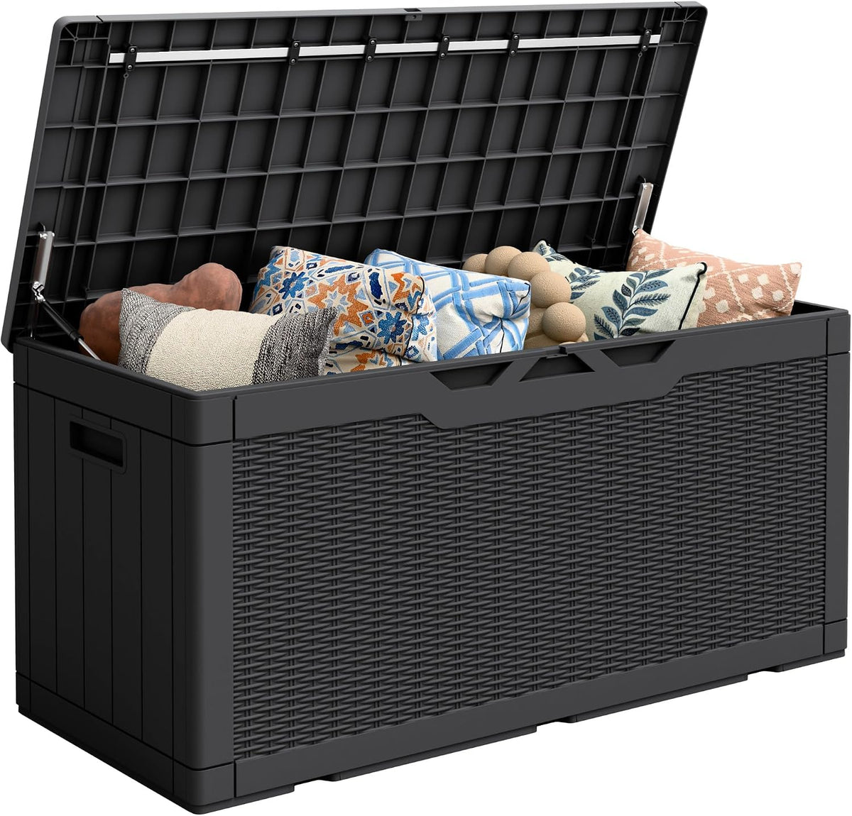 flamaker outdoor storage box 100 gallon waterproof resin, main product view