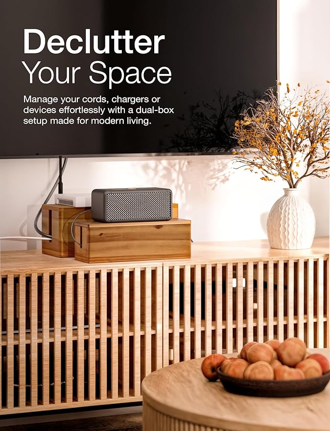 TIDITA Acacia Large Cable Management Box - Image 7