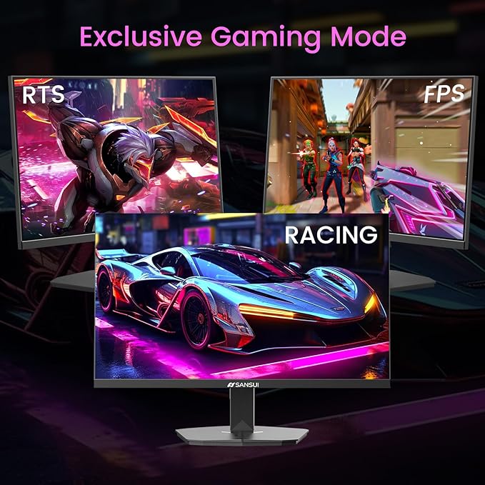 SANSUI 24 Inch Gaming Monitor 160Hz FHD 1080P Computer Monitor, FreeSync 1ms - Image 8