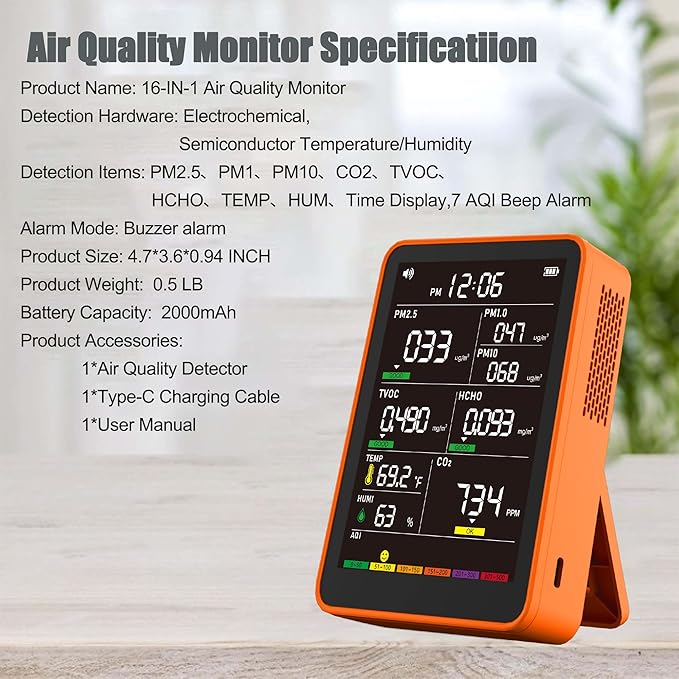 Professional Indoor Air Quality Monitor - Image 7