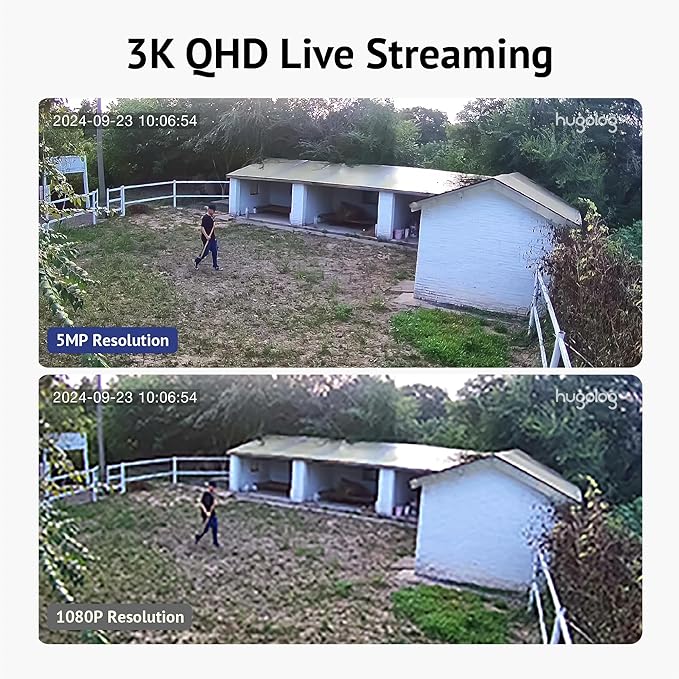 Hugolog 3K 5MP Outdoor Indoor Security Cameras - Image 2