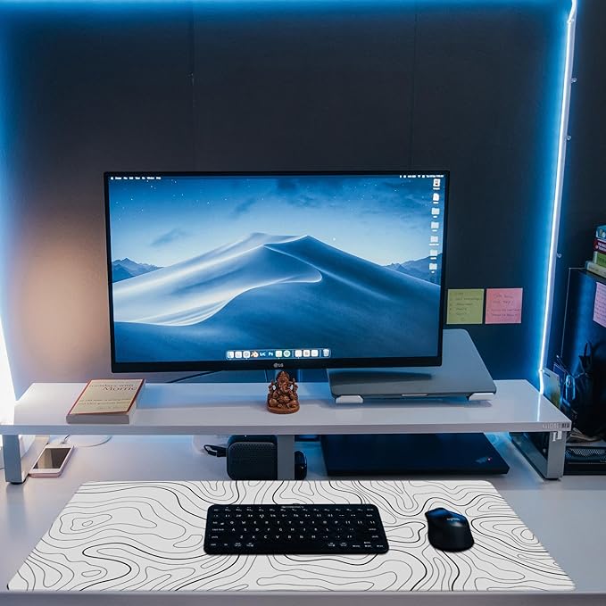 Eflxamz Desk Mat, Topographic Contour Large Gaming Mouse Pad - Image 6