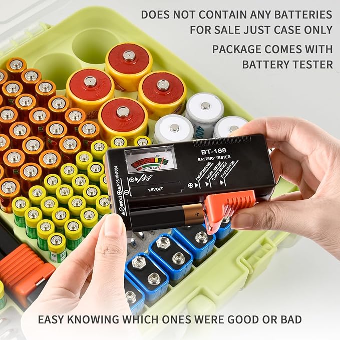 Aptbyte Battery Organizer Storage Holder Box Case - Image 6