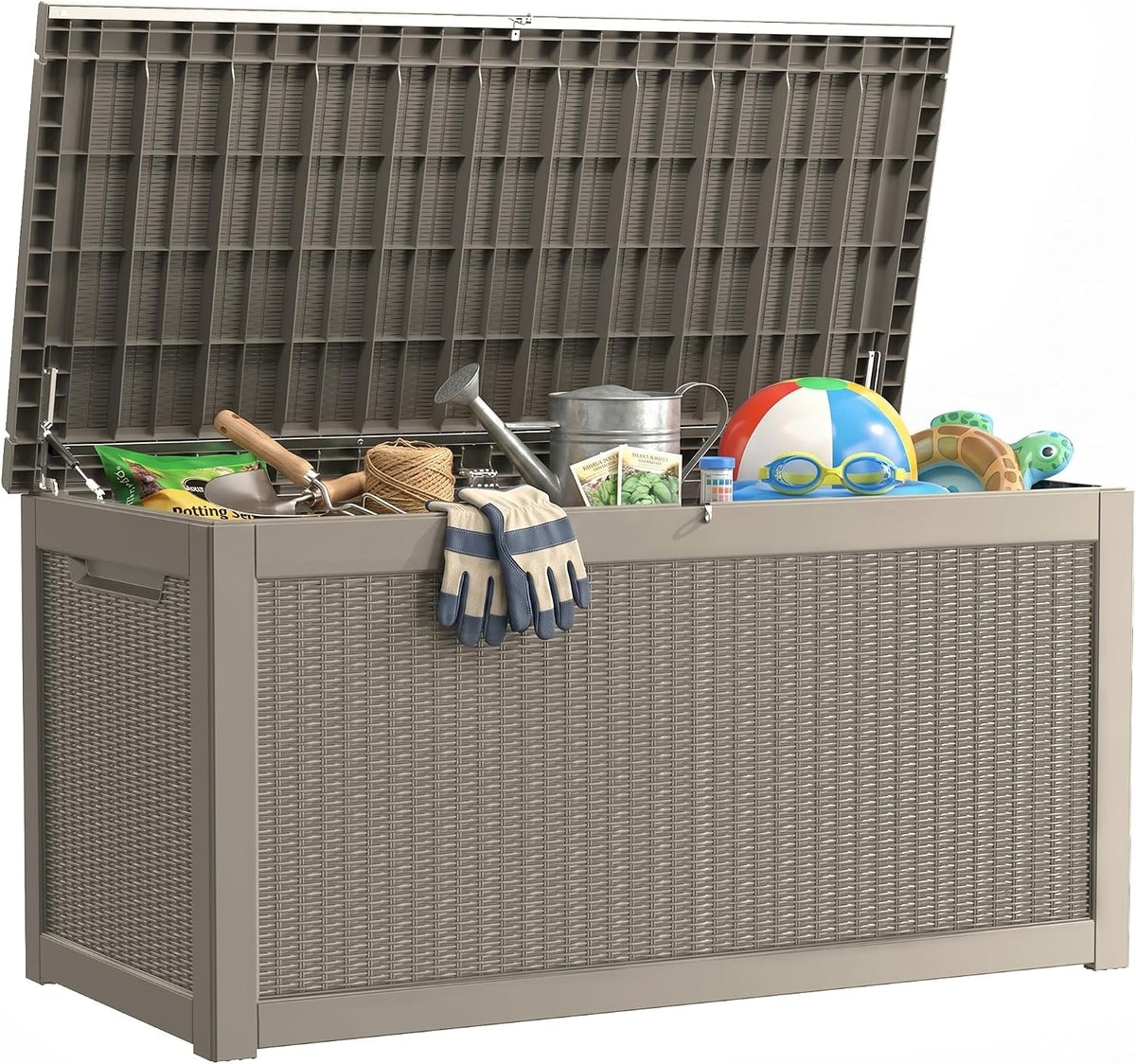 370 gallon deck boxes outdoor waterproof, outdoor storage, main product view