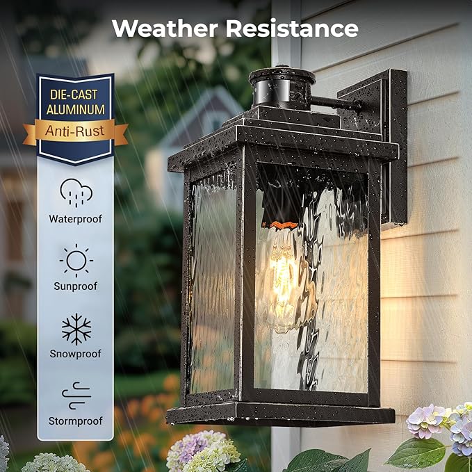 VIANIS Advanced Motion Sensor Light Outdoor, 2 Pack Large Bronze Exterior - Image 7