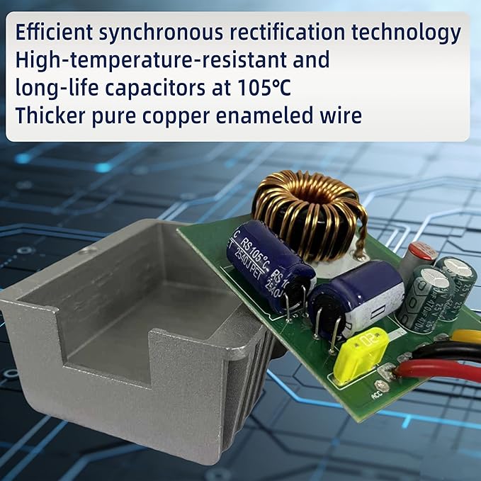 FlySuperior DC 12V 24V 36V to 12V 10A 120W Automatic Boost Buck Converter - Image 4