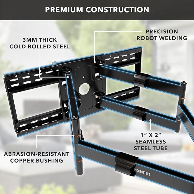 Mount-It! The Beast Outdoor TV Wall Mount, Weatherproof 275 lb Capacity Heavy - Image 8