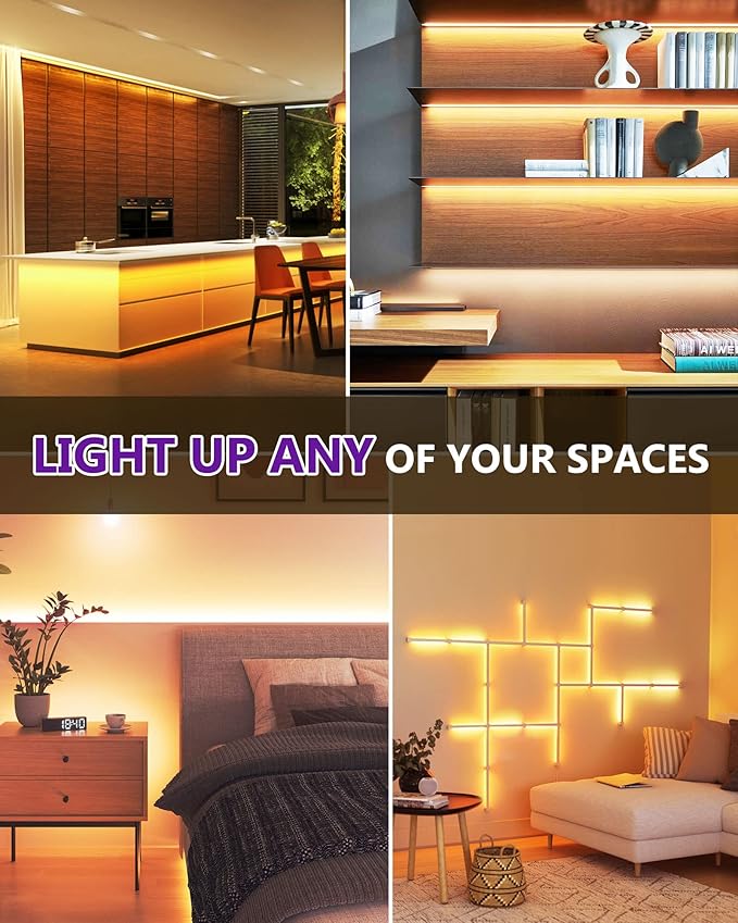 HitLights COB LED Strip Lights Warm White 2700K, 16.4ft Premium High Density - Image 7