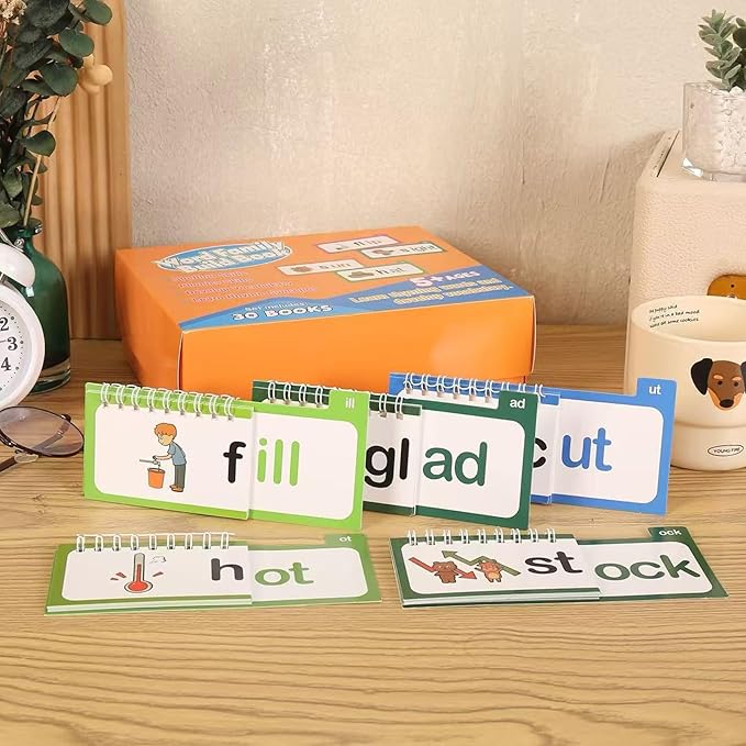 30 Read and Rhyme Flip Books Claritydream Flip Books ABC Vocabulary Flash Cards - Image 3