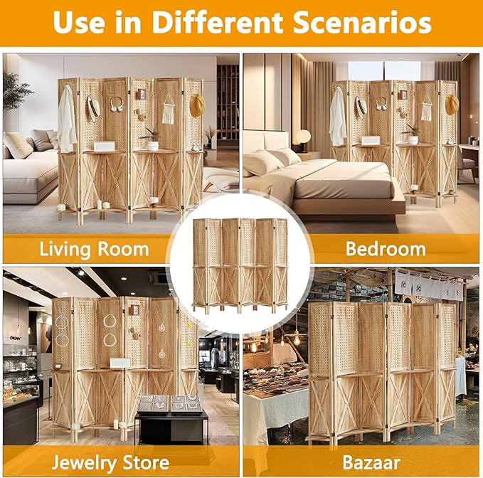 Aleesing 6 Panel Pegboard Display - Image 6