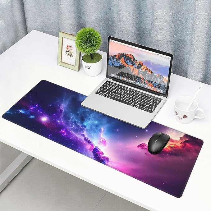 Colorful Night Sky Extended Big Mouse Pad Large, XL Gaming Mouse Pad Desk Pad - Image 7