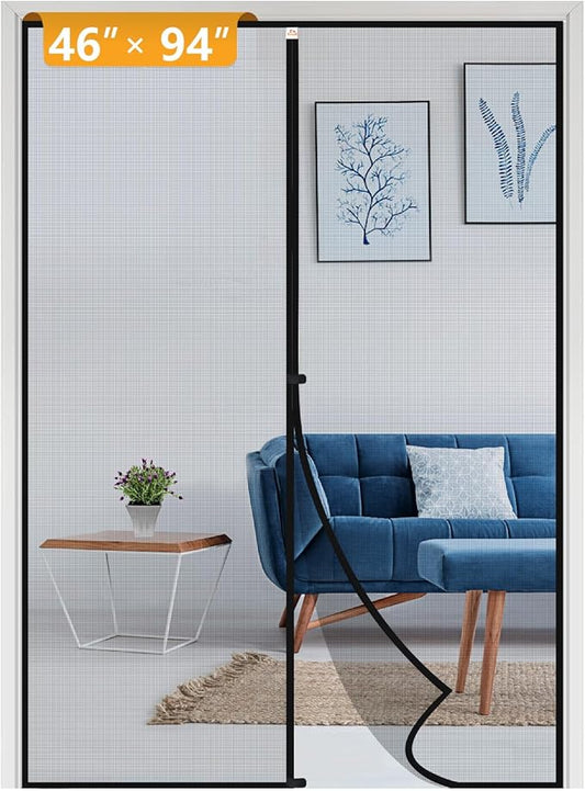 Yotache Magnetic Screen Door Fits Door Size 46 x 94, Screen Size 48" x 95" Door by yotache