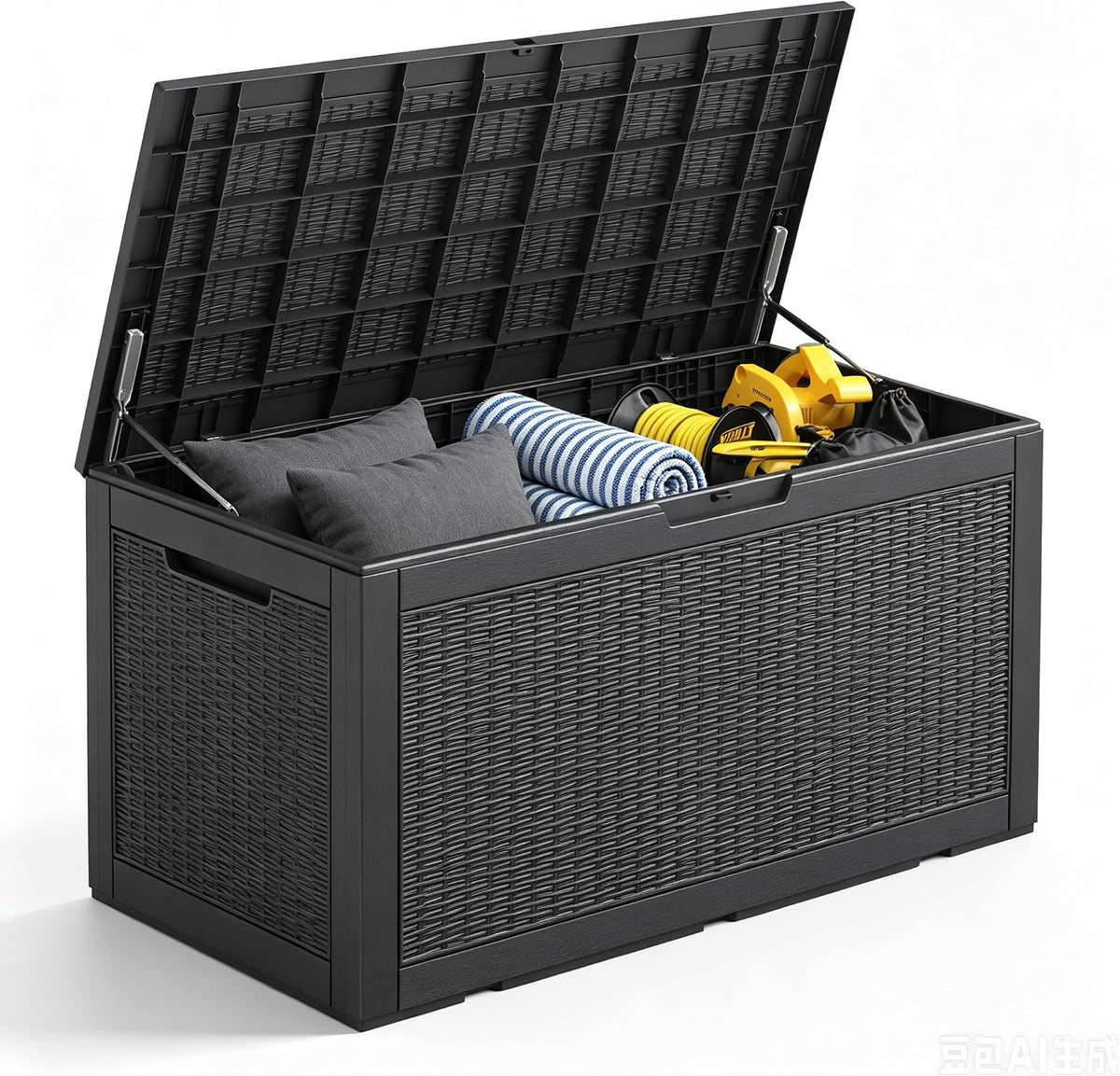 120 gallon deck box,lockable outdoor storage box gas, main product view