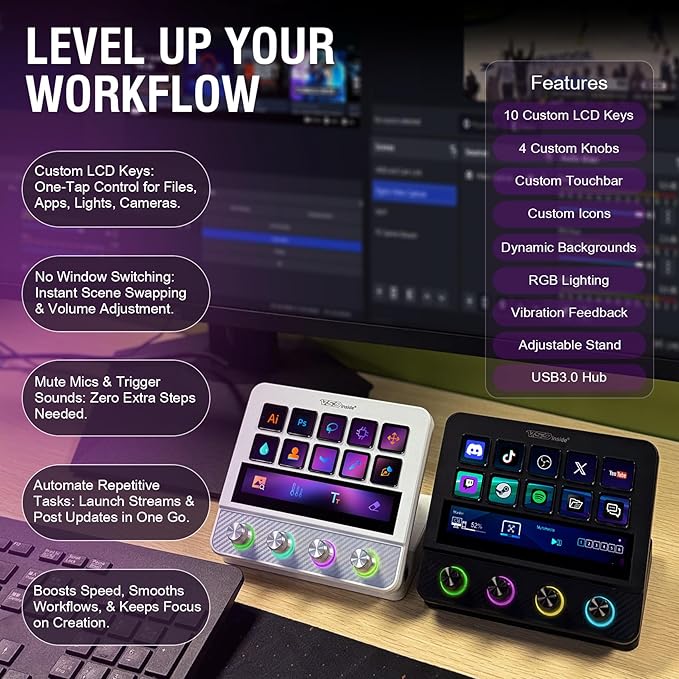 VSDINSIDE Macro Pad, Streaming Deck Stream Controller Soundboard Keypad - Image 3