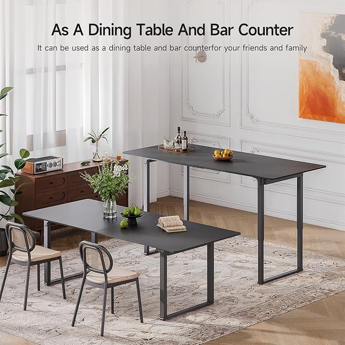 ONBRILL Standing Desk, 63x30 Inches Rectangle Stand Up Desk - Image 7