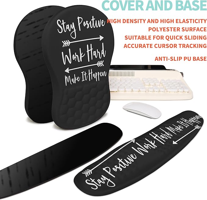 KUOSGM 2-in-1 Ergonomic Set, Wave Rise Keyboard Wrist Rest and Massage Bulge - Image 6