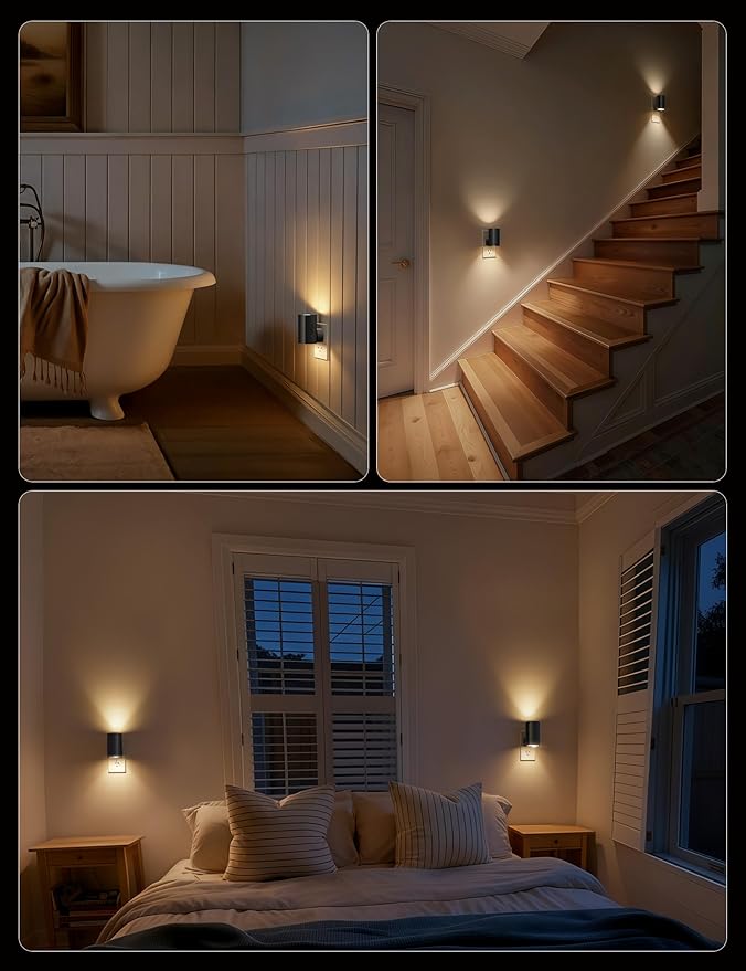 Brightown 2 Pack Night Lights Plug Into Wall, Modern Night Light - Image 6