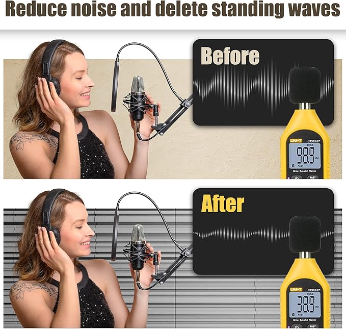 ZELMINE Upgrade 12 pack Self-adhesive Sound Proof Foam Panels, Decorative - Image 5