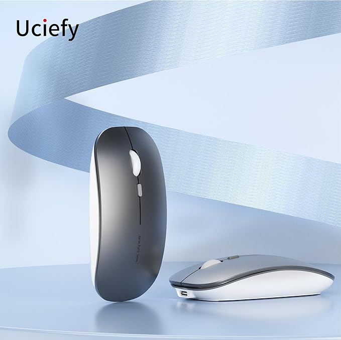 Uciefy Q5 Slim Rechargeable Wireless Mouse, 2.4G Portable Optical Silent Ultra - Image 6