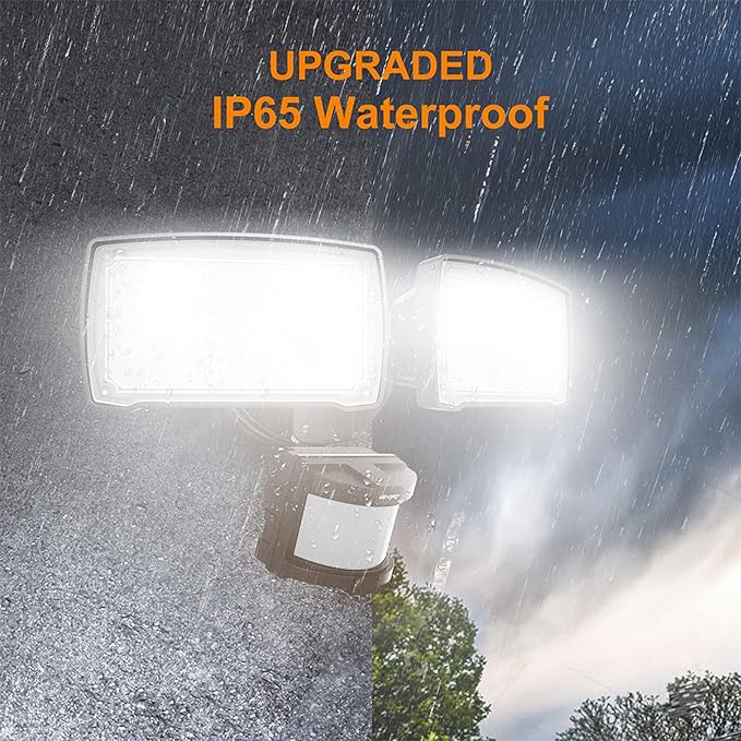 LEPOWER 30W LED Security Lights Motion Sensor Light Outdoor, 3200LM Motion - Image 6